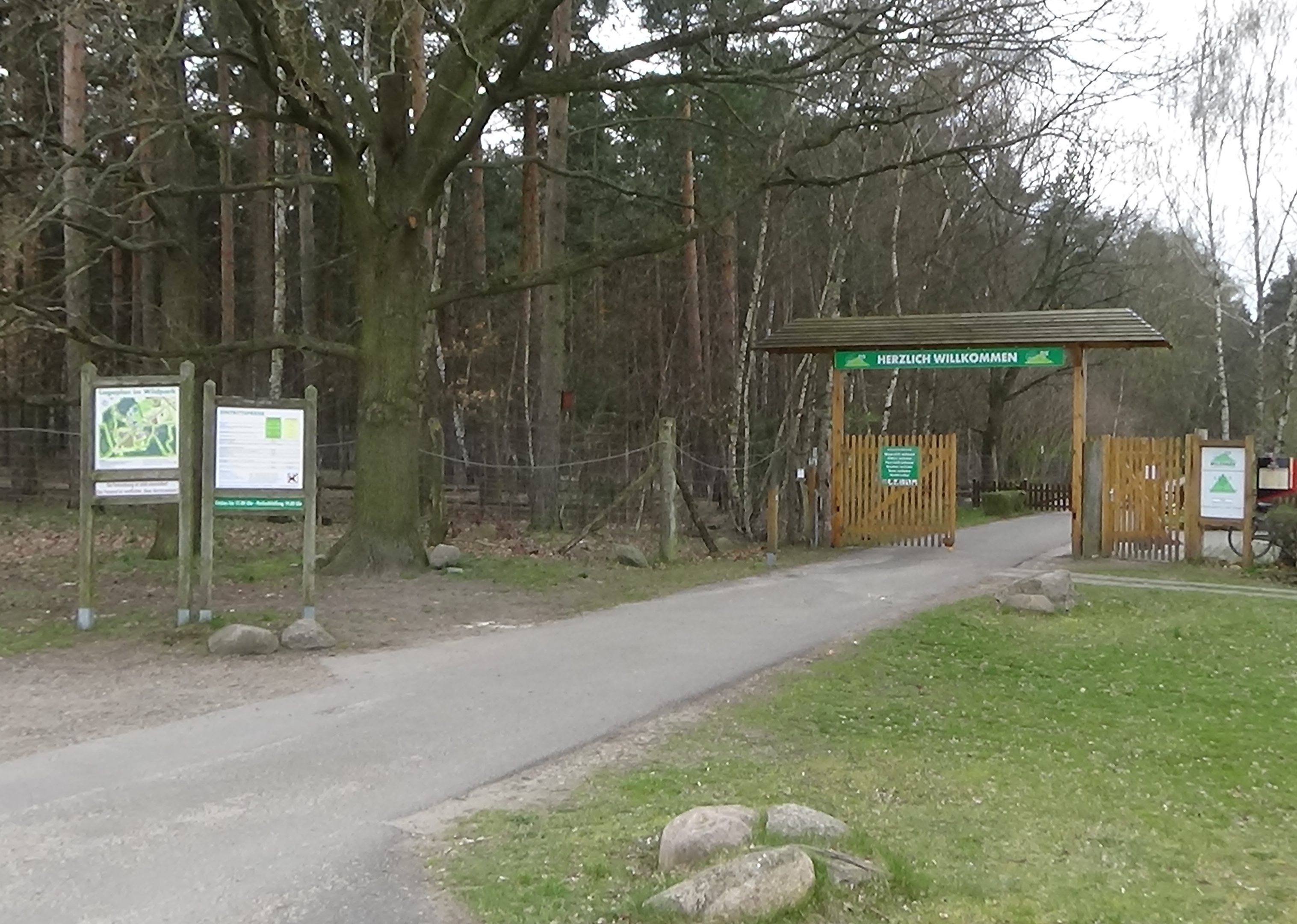 Wildpark Johannismühle, Eingangsbereich